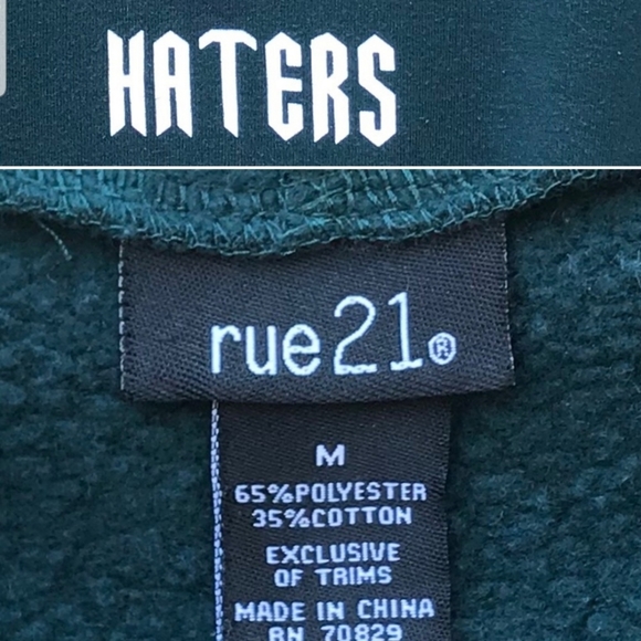 LATERS HATER rue21 cropped hoodie MEDIUM - Picture 3 of 4